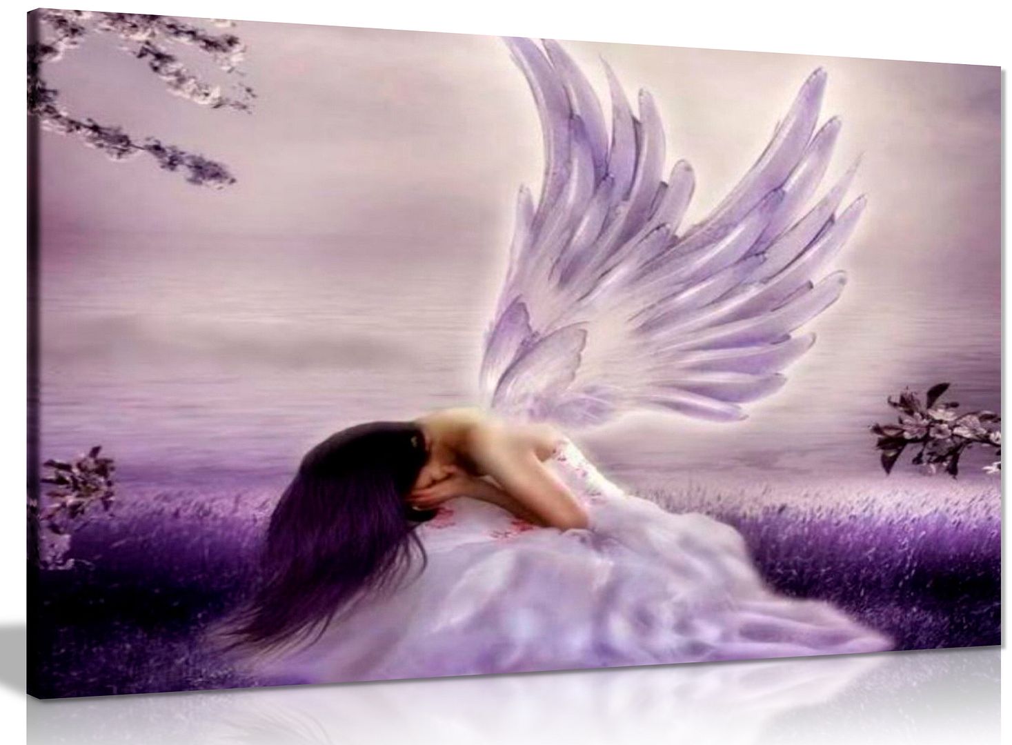 Angel Fantasy Weeping Canvas Wall Art Picture Print eBay